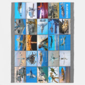 US-BEKÄMPFUNG DER LUFTFAHRT "MONTAGE" FLEECEDECKE (Vorderseite)