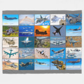 US-BEKÄMPFUNG DER LUFTFAHRT "MONTAGE" FLEECEDECKE (Vorderseite (Horizontal))