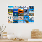 US-BEKÄMPFUNG DER LUFTFAHRT "MONTAGE" POSTER (Küche)