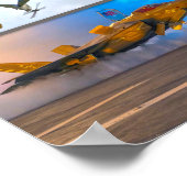 US-BEKÄMPFUNG DER LUFTFAHRT "MONTAGE" POSTER (Ecke)