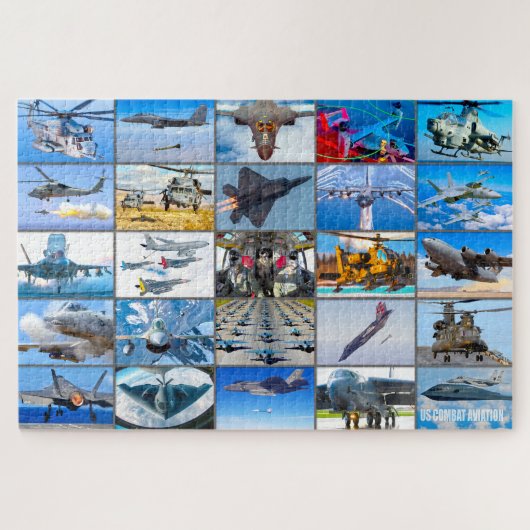 US-BEKÄMPFUNG DER LUFTFAHRT "MONTAGE" PUZZLE (Horizontal)