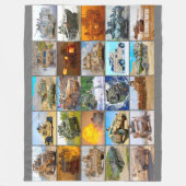 US-BEKÄMPFUNGSARMOR "MONTAGE" FLEECEDECKE (Vorderseite)