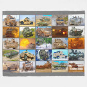 US-BEKÄMPFUNGSARMOR "MONTAGE" FLEECEDECKE (Vorderseite (Horizontal))