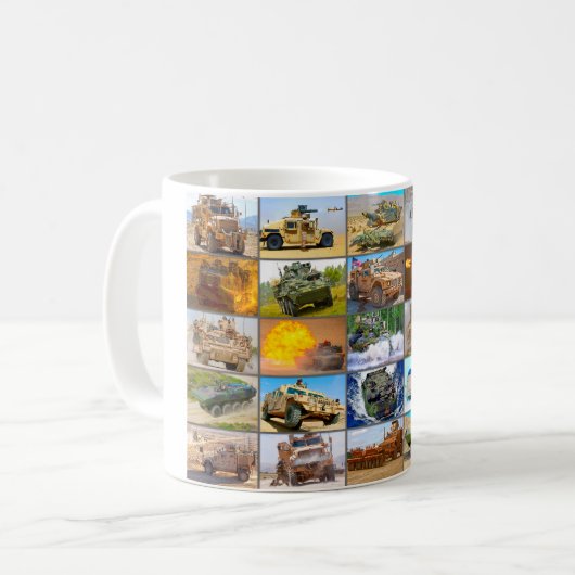 US-BEKÄMPFUNGSARMOR "MONTAGE" KAFFEETASSE (Vorderseite Links)