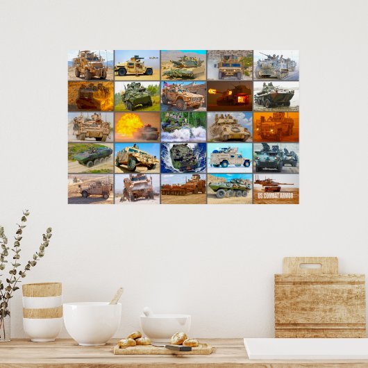 US-BEKÄMPFUNGSARMOR "MONTAGE" POSTER (Küche)