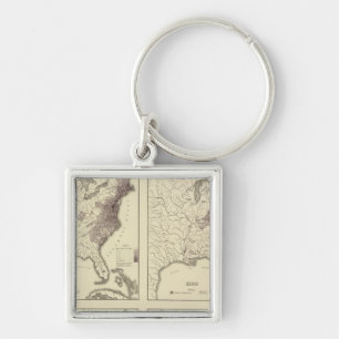 US-Bevölkerung 1790-1820 Schlüsselanhänger
