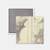 US-Bevölkerung 1830-1840 Magnet (Vorderseite/Rückseite)