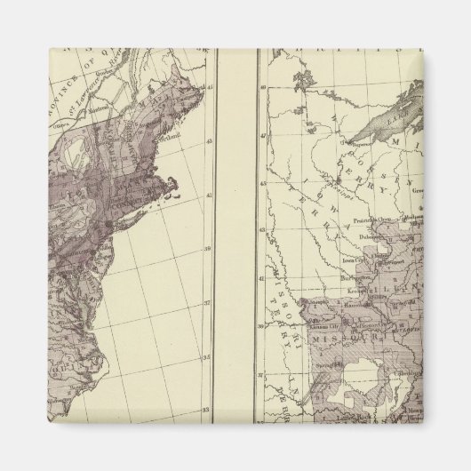 US-Bevölkerung 1830-1840 Magnet (Vorne)