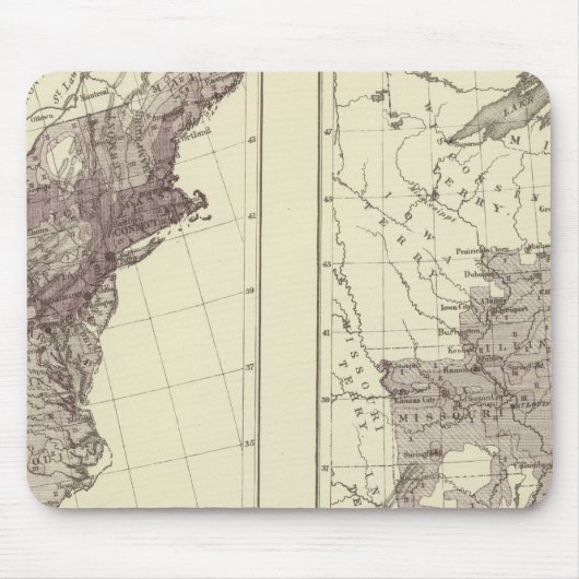 US-Bevölkerung 1830-1840 Mousepad (Vorne)