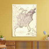 US-Bevölkerung 1850 Leinwanddruck (Insitu (Wohnzimmer))