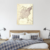 US-Bevölkerung 1850 Leinwanddruck (Insitu (Schlafzimmer))