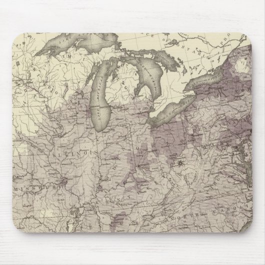 US-Bevölkerung 1850 Mousepad (Vorne)