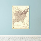 US-Bevölkerung 1860 Leinwanddruck (Insitu (Holzboden))