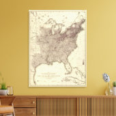 US-Bevölkerung 1860 Leinwanddruck (Insitu (Wohnzimmer))