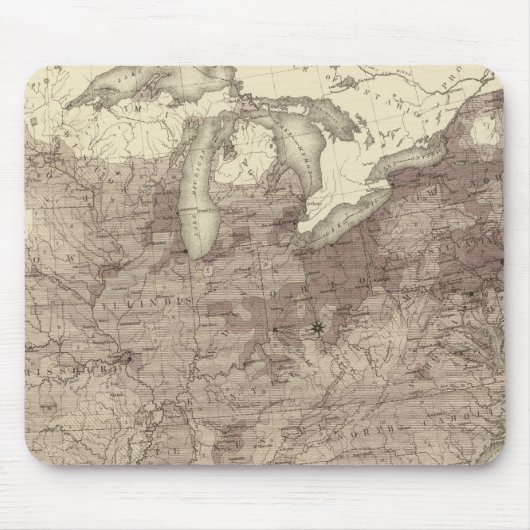 US-Bevölkerung 1860 Mousepad (Vorne)