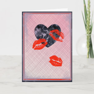 US-Blau Camouflage Valentinstag Herzen Valentinsta Feiertagskarte