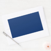 US Blau Rechteckiger Aufkleber (Umschlag)