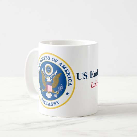US-Botschafts-Jerusalem-Tasse Kaffeetasse (Vorderseite Links)