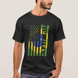 US Brasilien Flagge Jiu Jitsu Brasilianisches Jiu T-Shirt