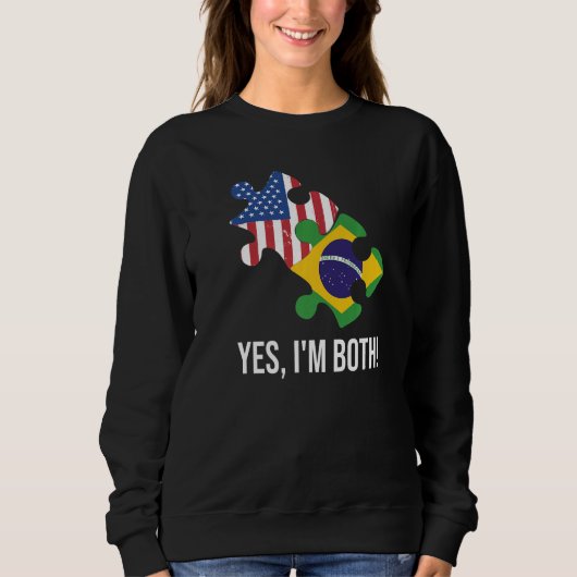 US Brazilian Dual Citizenship Premium Sweatshirt (Vorderseite)