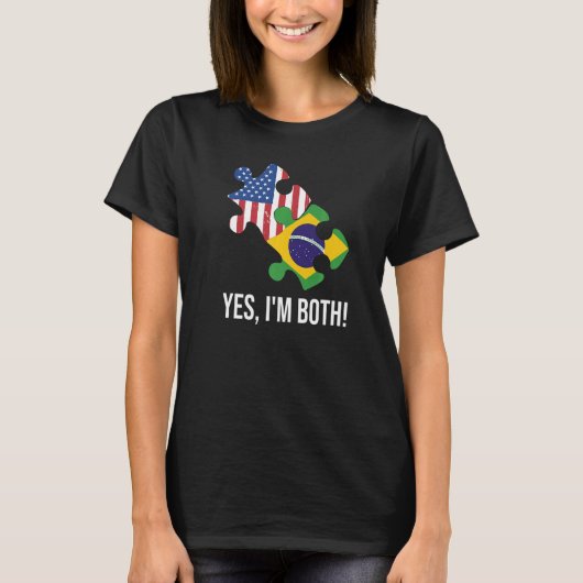 US Brazilian Dual Citizenship Premium T-Shirt (Vorderseite)