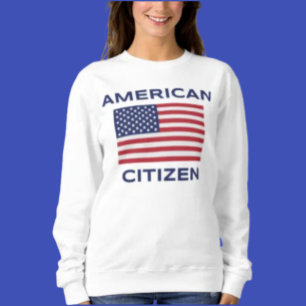 US-Bürger-Bold-USA-Flag-Sweatshirt Sweatshirt