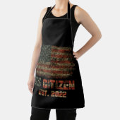 US-Bürger Est. 2022 US Citizenship American Flag Schürze (InSitu)