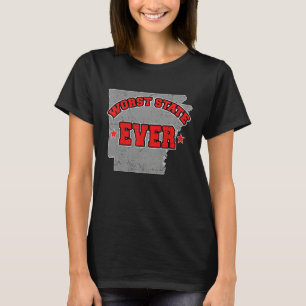 US-Bürger Stolz Amerika Landkarte Schlimmster Staa T-Shirt