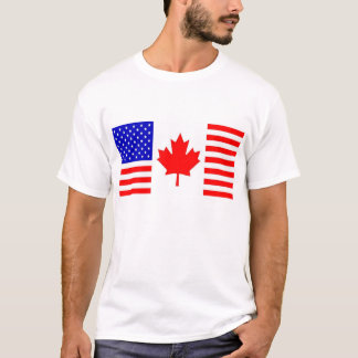 US/Canada Flagge T-Shirt
