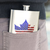 US Canada Flask Custom USA Canada Flag Drink Flasc Flachmann (Beispiel)