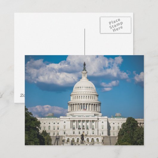 US Capitol Building Postkarte (Vorne/Hinten)