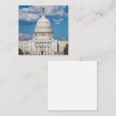 US Capitol Building Quadratische Visitenkarte (Vorne/Hinten)