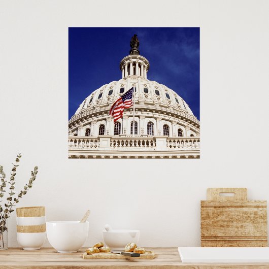 US capitol building, Washington DC Poster (Küche)