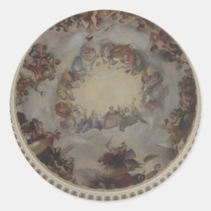 US Capitol Dome Runder Aufkleber
