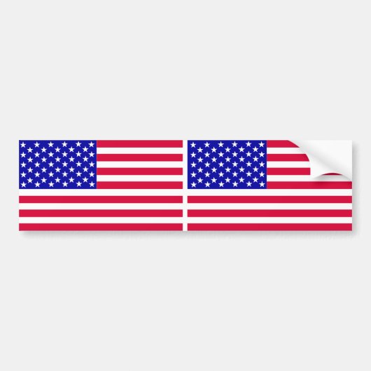 US CAR FLAG, Sticker Autoaufkleber (Vorne)