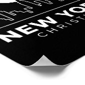 Us Cities New York Christmas Skyline Nyc Holiday S Poster (Ecke)