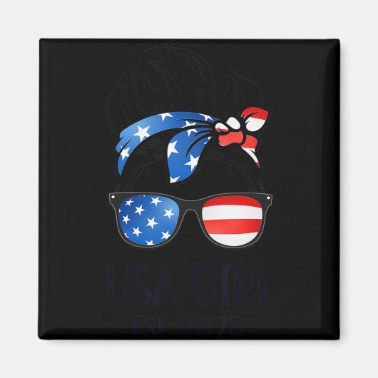 Us Citizen Est 2025 New Citizenship American Usa G Magnet (Vorne)