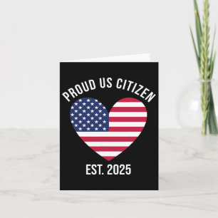 US Citizenship 2025 Dekoration American New USA CI Karte