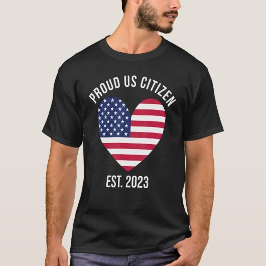 US Citizenship Decoration American New USA Citizen T-Shirt (Vorderseite)