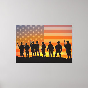 US COMBAT SQUAD 40x60 Leinwanddruck