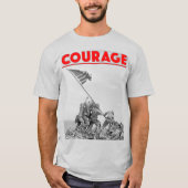 US COMBAT SQUAD COURAGE - Schlacht von Iwo Jima T-Shirt (Vorderseite)