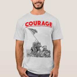US COMBAT SQUAD COURAGE - Schlacht von Iwo Jima T-Shirt