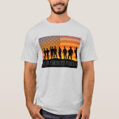 US COMBAT SQUAD COURAGE - Schlacht von Iwo Jima T-Shirt (Vorderseite)