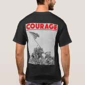 US COMBAT SQUAD COURAGE - Schlacht von Iwo Jima T-Shirt (Rückseite)
