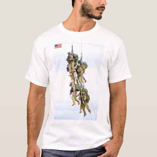 US COMBAT SQUAD - Hubschrauberextraktion T-Shirt (Vorderseite)