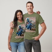 US COMBAT SQUAD - US-Im Flugzeug Fallschirmjäger T-Shirt (Unisex)