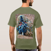 US COMBAT SQUAD - US-Im Flugzeug Fallschirmjäger T-Shirt (Rückseite)