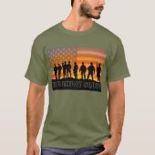 US COMBAT SQUAD - US-Im Flugzeug Fallschirmjäger T-Shirt (Vorderseite)