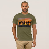 US COMBAT SQUAD - US-Im Flugzeug Fallschirmjäger T-Shirt (Vorne ganz)