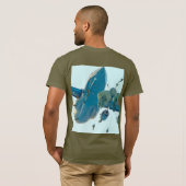 US COMBAT SQUAD - US-Im Flugzeug Fallschirmjäger T-Shirt (Schwarz voll)